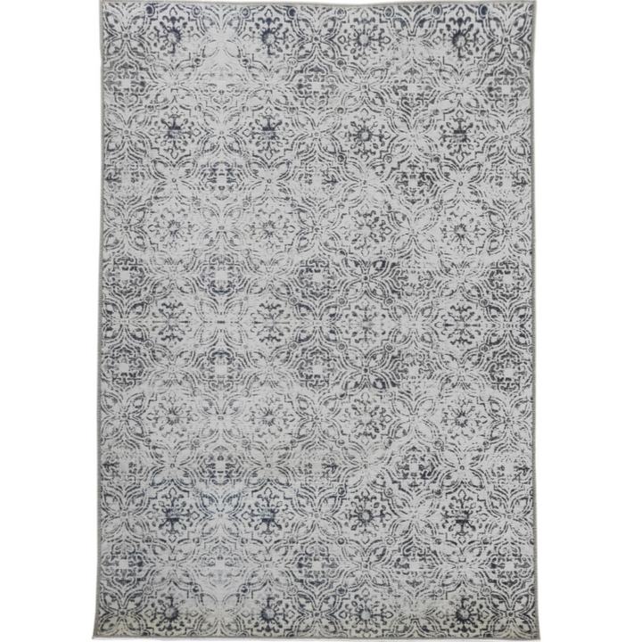 Mozaic Tiles Grey Designer Non-Slip Large Rug - Fab Habitat , Non Slip Rugs, 