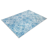 Mozaic Tiles Bohemian Blue Designer Non-Slip Large Rug - Fab Habitat , Non Slip Rugs, 