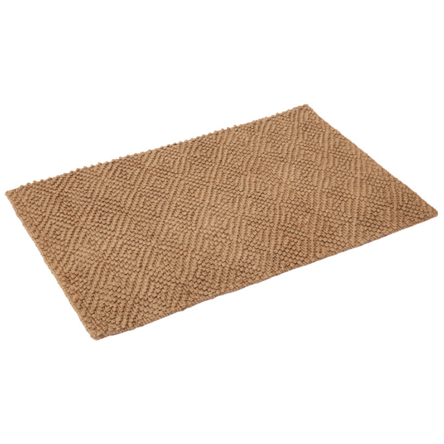 Muthu Diamond Pattern Jute Floor Mat - Fab Habitat , Doormats, 