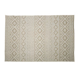 Naamche beige and black tribal plastic rug – 180x270cm, reversible design, buy online in Australia