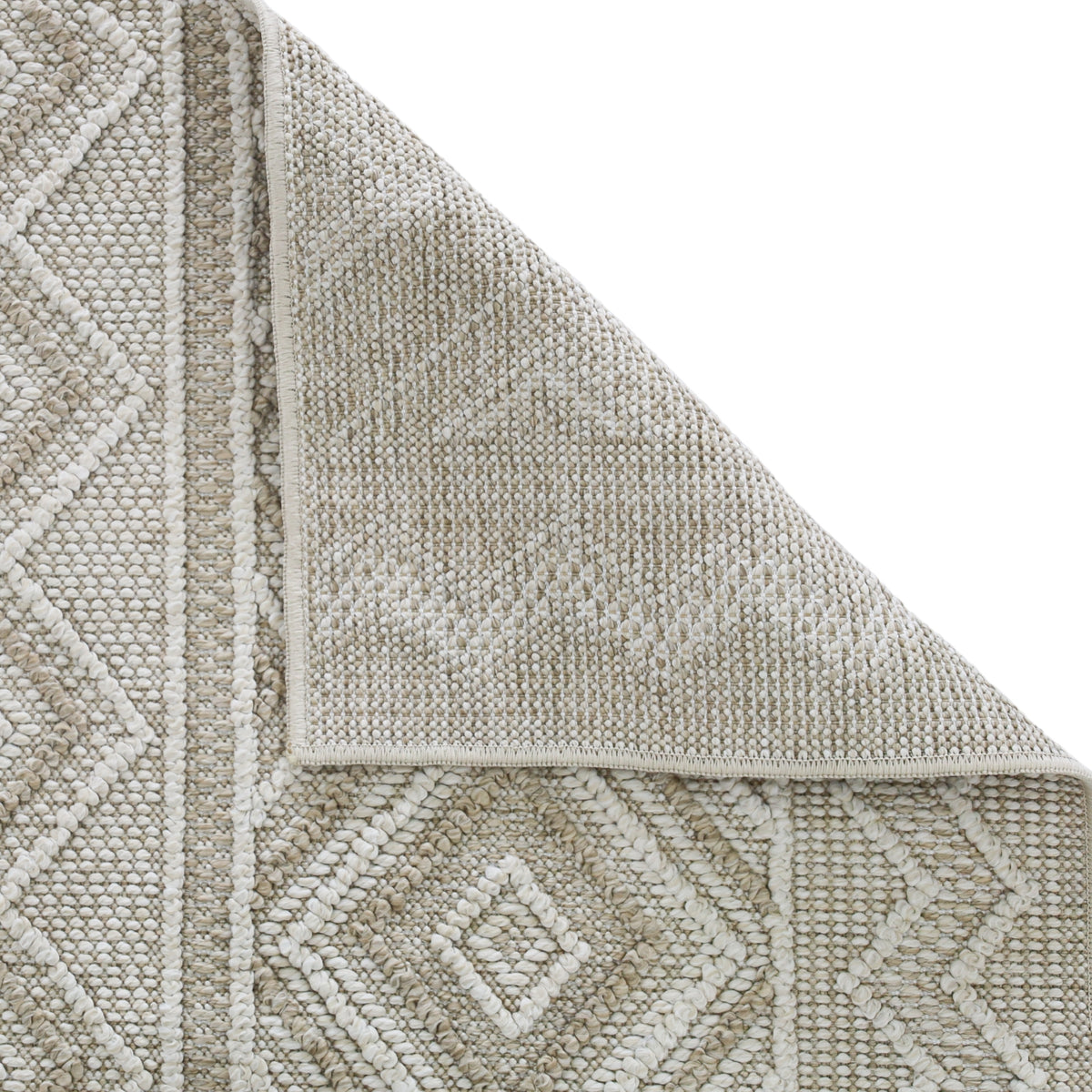 Naamche tribal design eco rug with border – 180x270cm, buy online in Australia