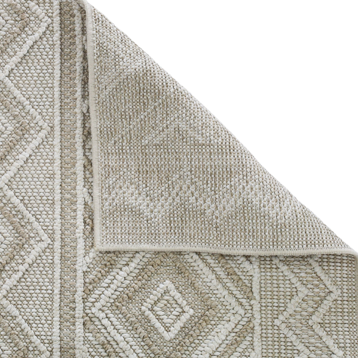 Naamche tribal design eco rug with border – 180x270cm, buy online in Australia