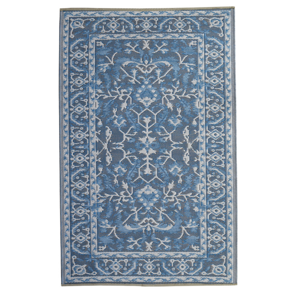Nain Blue Recycled Plastic Outdoor Rug - Fab Habitat , Recycled Plastic Rugs & Mats, 