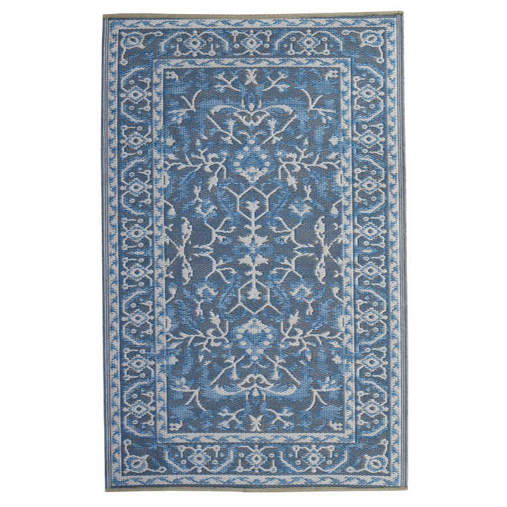 Nain Blue Recycled Plastic Outdoor Rug - Fab Habitat , Recycled Plastic Rugs & Mats, [product_size],