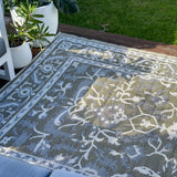 Nain Beige Recycled Plastic Reversible Large Outdoor Rug - Fab Habitat , Recycled Plastic Rugs & Mats, 