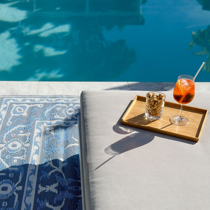 Nain Blue Recycled Plastic Outdoor Rug - Fab Habitat , Recycled Plastic Rugs & Mats, [product_size],