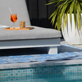 Nain Blue Recycled Plastic Reversible Large Outdoor Rug - Fab Habitat , Recycled Plastic Rugs & Mats, 