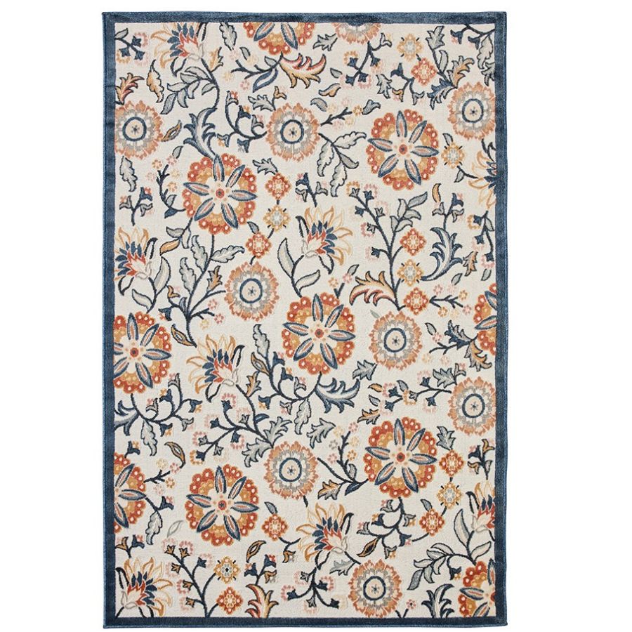 Namsai Floral Multicolour Indoor Outdoor Large Rug