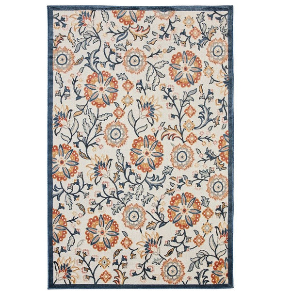 Namsai Floral Multicolour Indoor Outdoor Large Rug