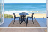 Nara Black Indoor Outdoor Rug