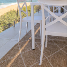 Nara White Indoor Outdoor Rug