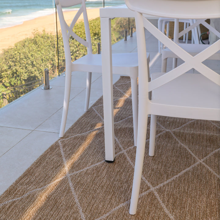 Nara White Indoor Outdoor Rug