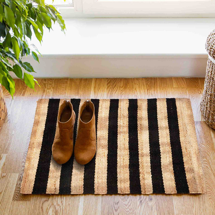 60 Cm X 90 Cm Nautica Jute Door Mat - Fab Habitat , Doormats, [product_size],
