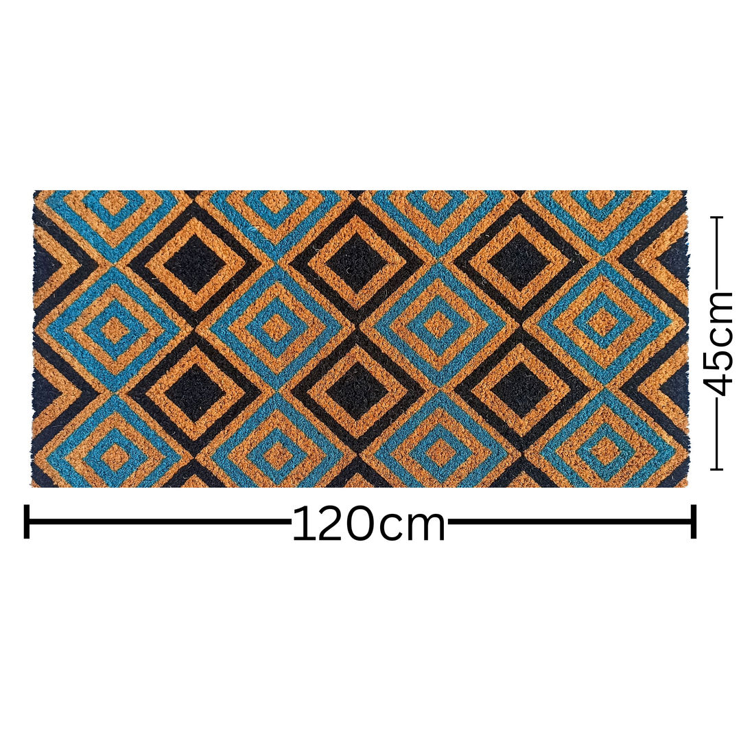 New Diamonds PVC Backed Coir Doormat