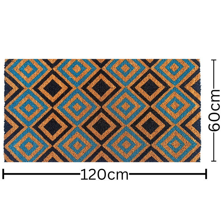 New Diamonds PVC Backed Coir Doormat