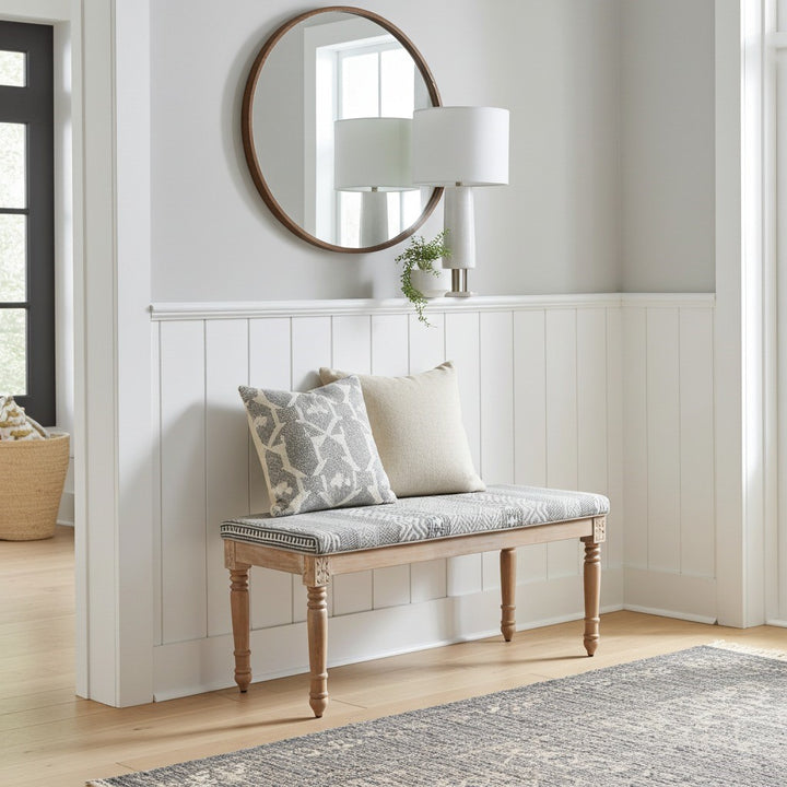 Norma Upholstered Entryway Cushioned Bench Seat - 120 Cm