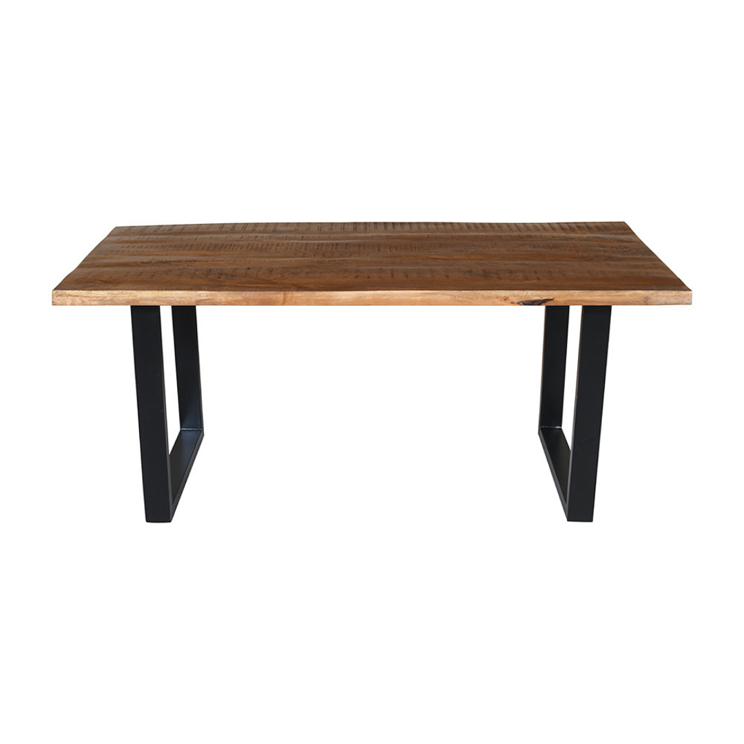 Nova Long Industrial Wooden 6 Seater Dining Table - 180cm - Fab Habitat , Kitchen & Dining Furniture, 
