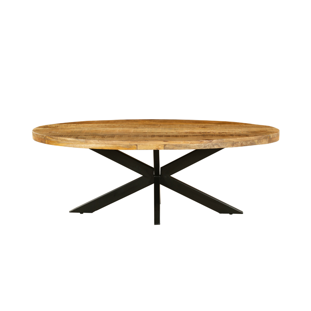 Nova Natural 130 CM Wooden Oval Coffee Table - Fab Habitat , Coffee Tables, [product_size],