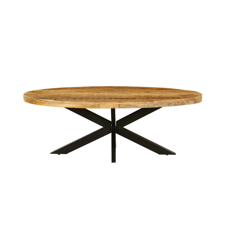 Nova Natural 130 CM Wooden Oval Coffee Table - Fab Habitat , Coffee Tables, [product_size],