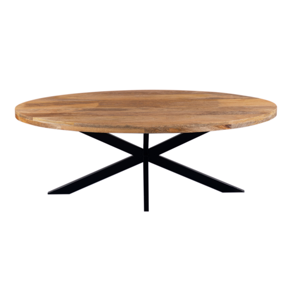 Nova Natural 130 CM Wooden Oval Coffee Table