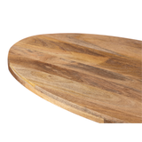 Nova Natural 130 CM Wooden Oval Coffee Table