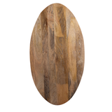 Nova Natural 130 CM Wooden Oval Coffee Table