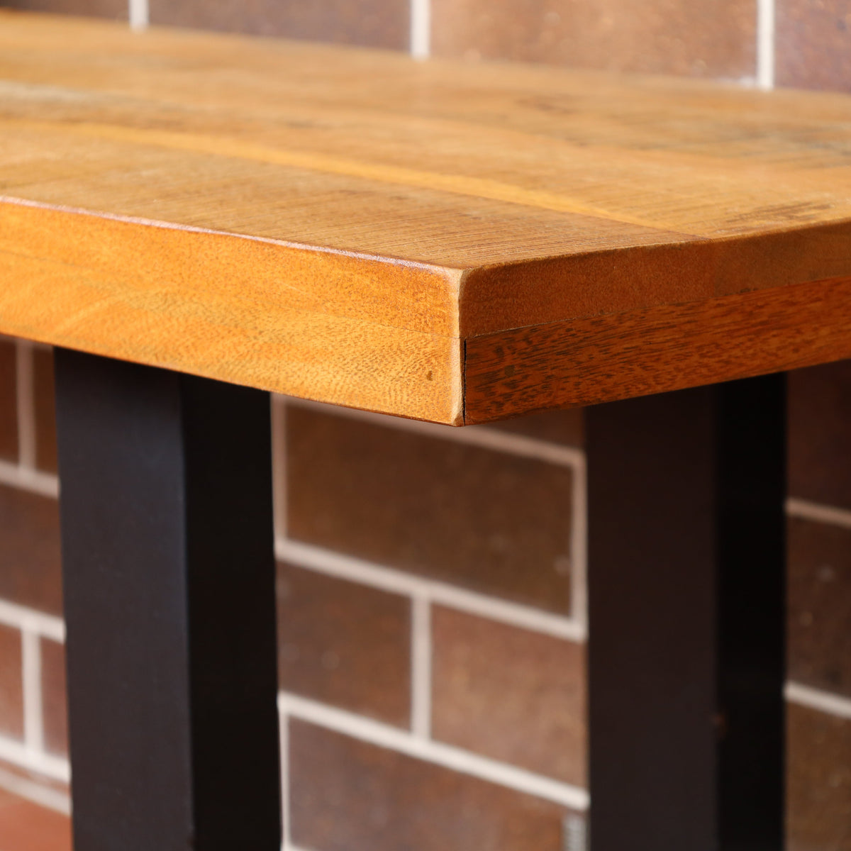 Nova Bench Front View – Wooden Dining Bench – Buy Online in Australia