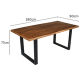 Nova Solid Wood Dining Table – Minimalist Timber Dining Table – Buy Dining Tables Online in Australia