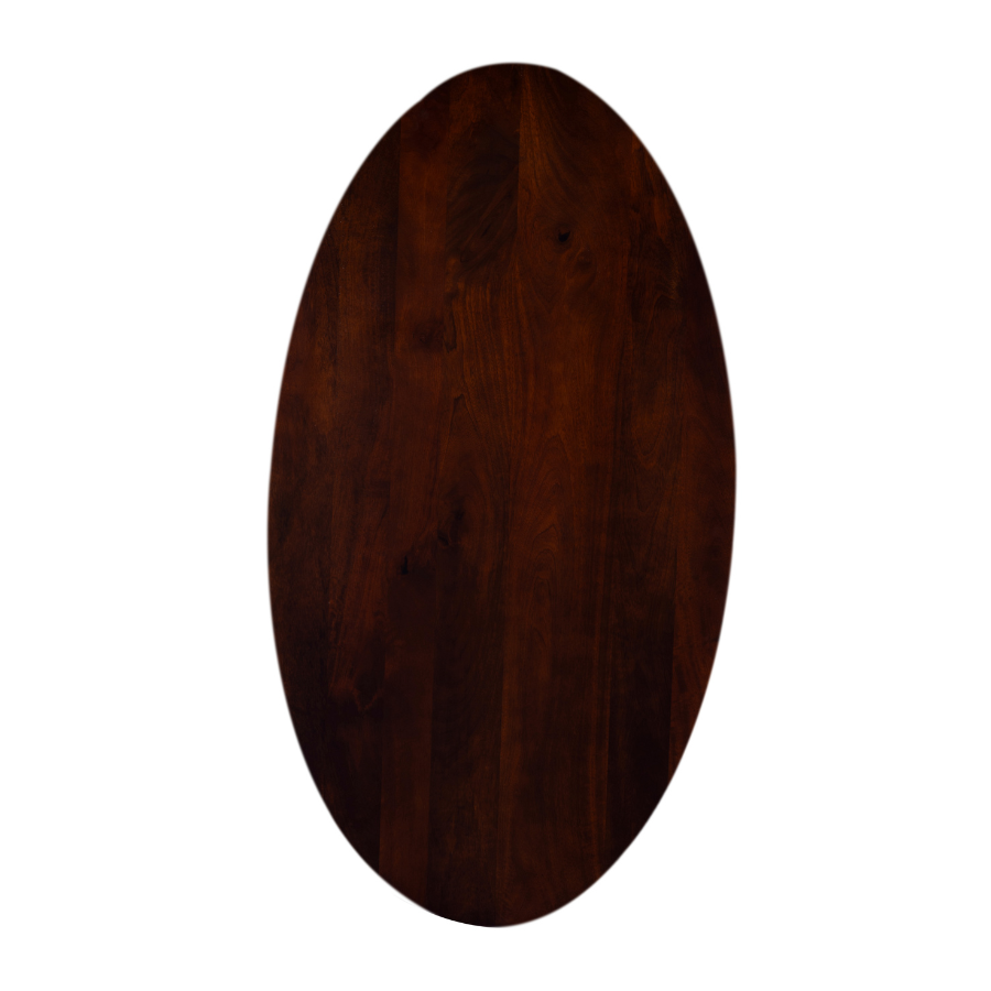 Nova Walnut Finish 130 CM Wooden Oval Coffee Table