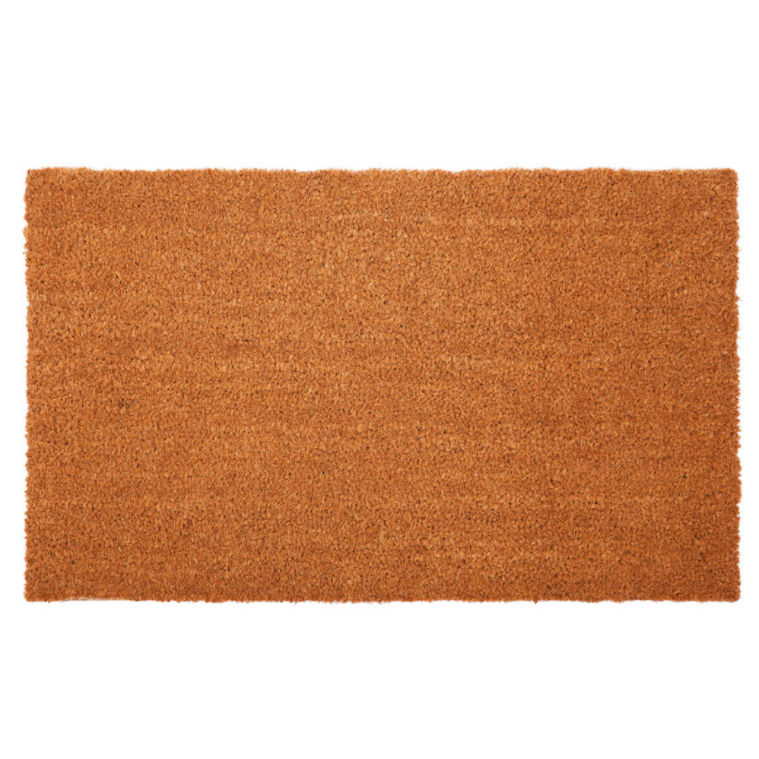 Nubra Plain Natural pvc backed Coir Doormat - Fab Habitat , Doormats, 