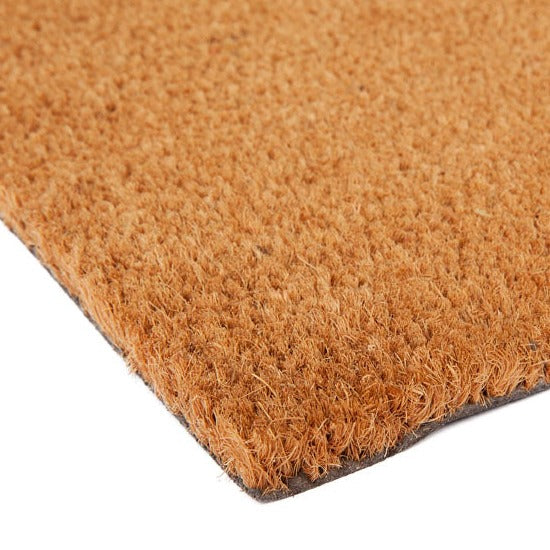 Nubra Plain Natural pvc backed Coir Doormat - Fab Habitat , Doormats, 