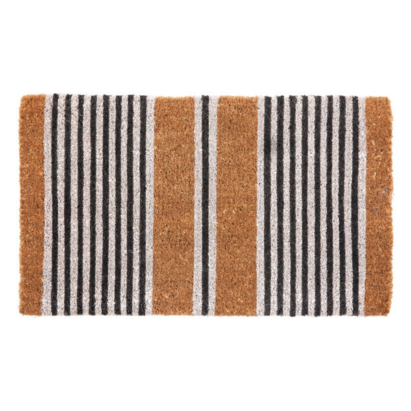 Nui Striped Coastal Coir Doormat - Fab Habitat , Doormats, 