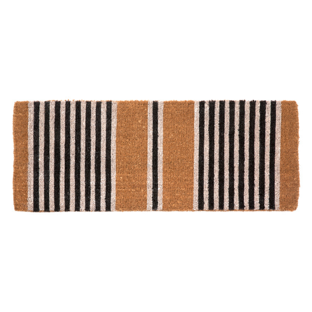 Nui Striped Coastal Coir Doormat - Fab Habitat , Doormats, 