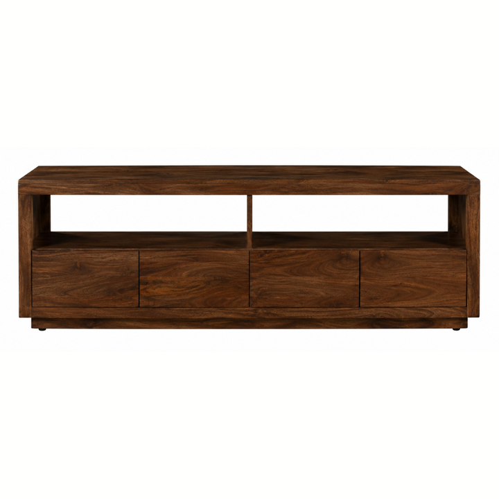 Nyra Walnut 180cm Entertainment TV Unit with 4 Drawers
