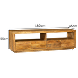 Nyra 180cm Console Table – Natural Wood Hall Table – Buy Console Table Online in Australia