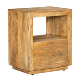 Nyra Bedside Table with 1 Drawer - Fab Habitat , Side Tables, 