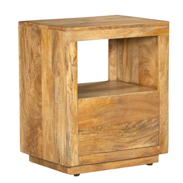 Nyra Bedside Table with 1 Drawer - Fab Habitat , Side Tables, 