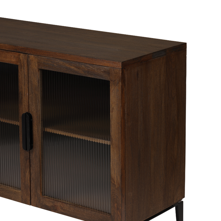 Odense Walnut Four Door Buffet