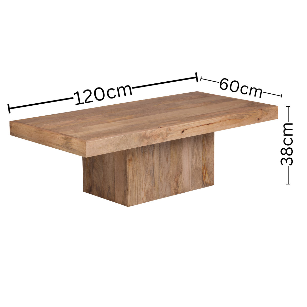 Oji Natural Coffee Table - 120x60cm