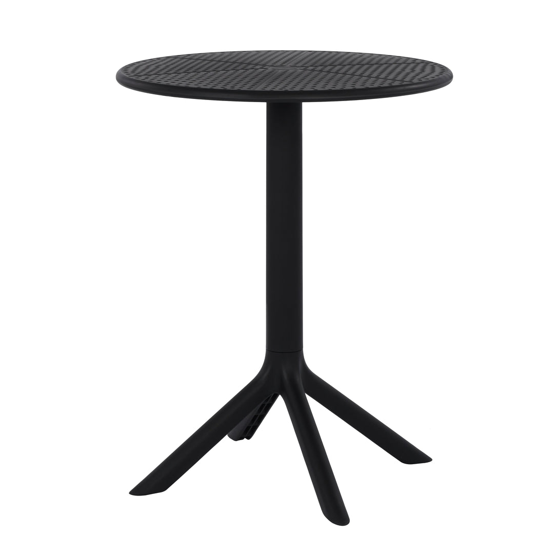 Olivia Black Round Outdoor Table