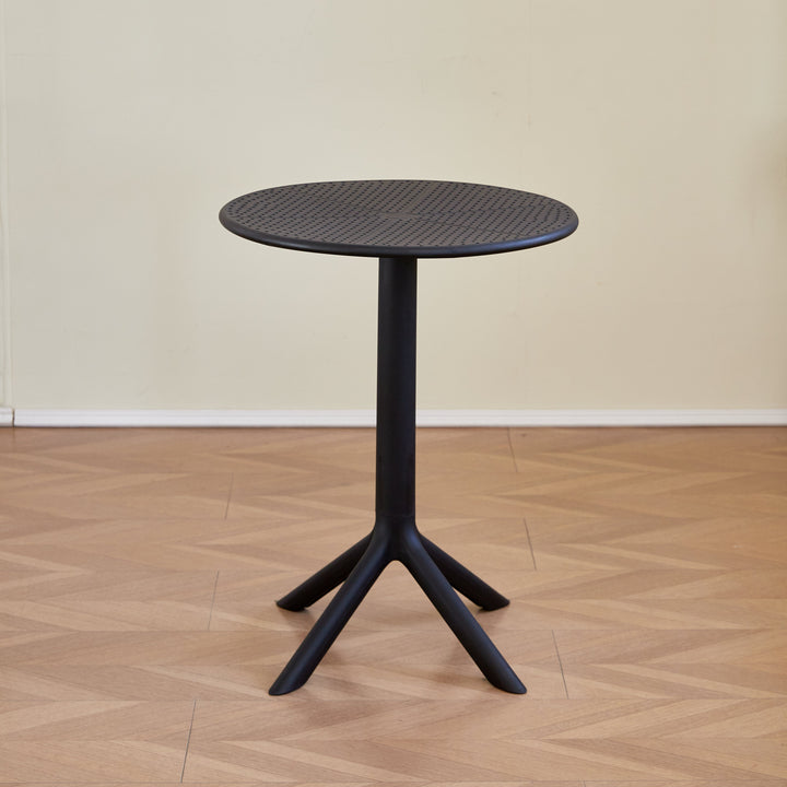 Olivia Black Round Outdoor Table