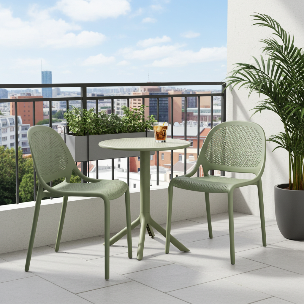 Olivia Sage Round Outdoor Table