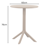 Olivia Light Grey Round Outdoor Table