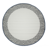Olympia Grey and White Round Recycled Plastic Reversible Outdoor Rug - Fab Habitat , Recycled Plastic Rugs & Mats, 
