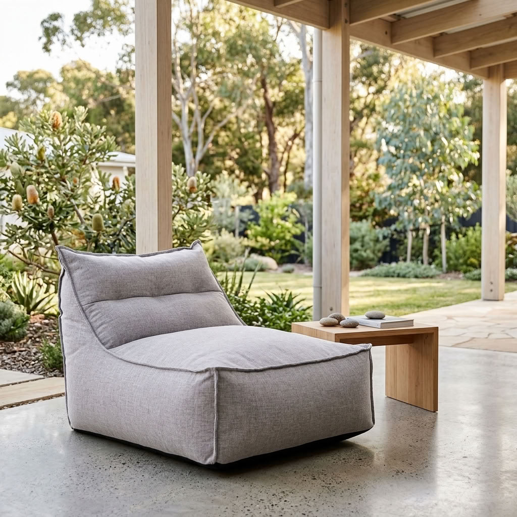 Omni Grey 1 Seater Outdoor Sofa Love Seat