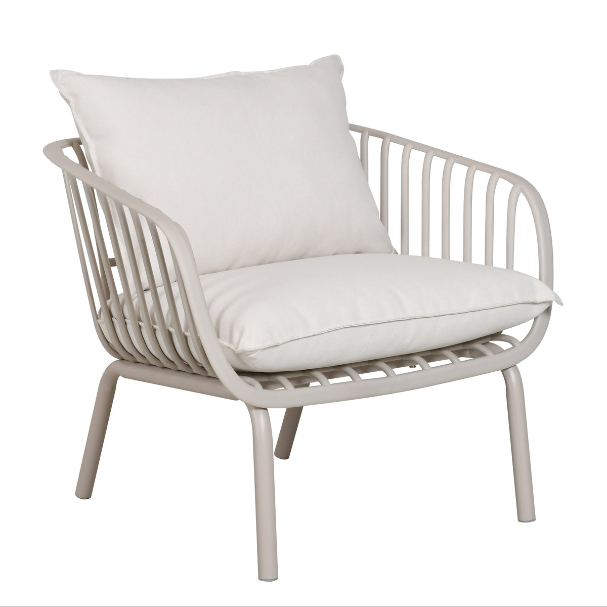 Owen Light Grey Outdoor Chair with Cushion - Set of 2