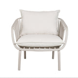 Owen Light Grey Outdoor Chair with Cushion - Set of 2