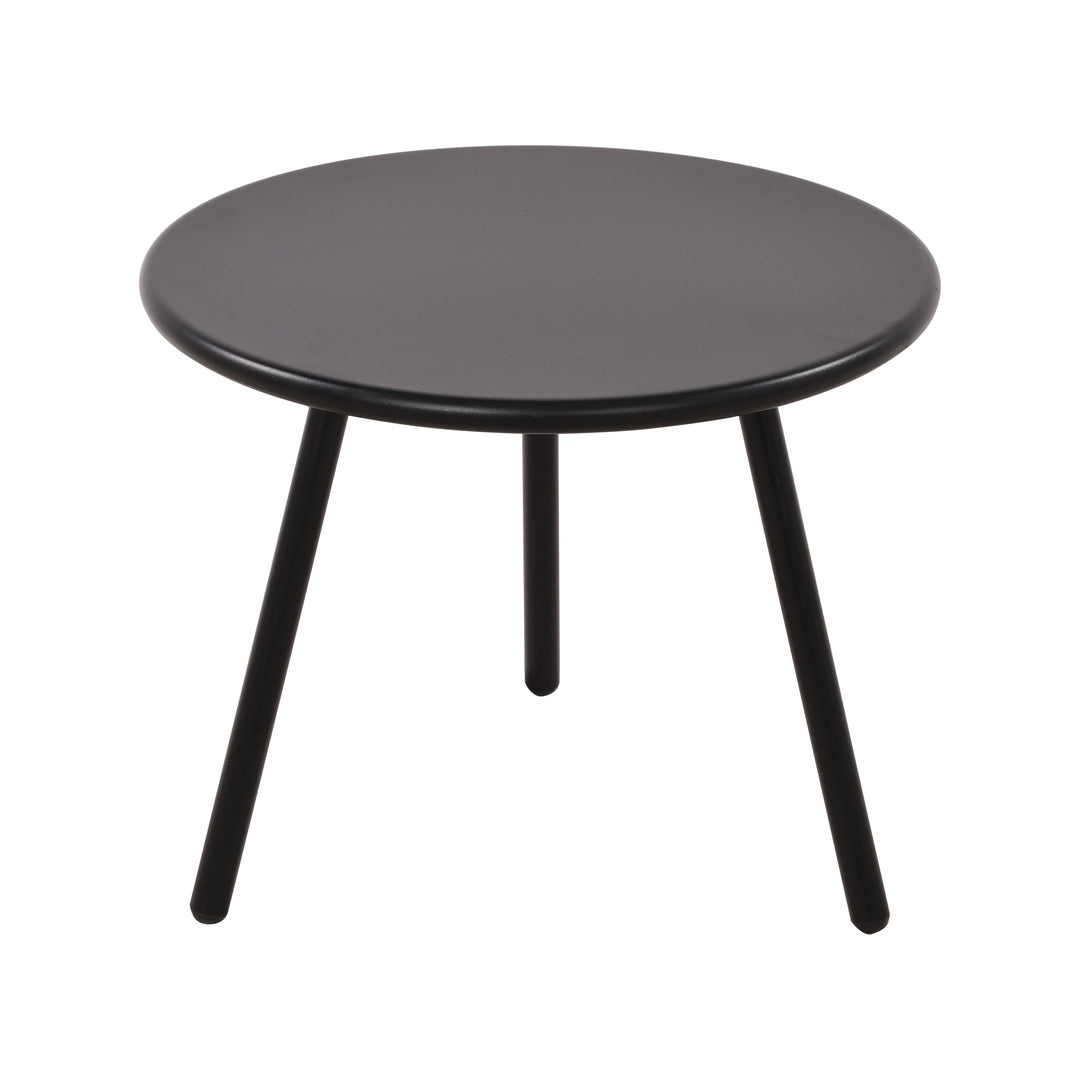 Owen Black Metal Round Coffee Table