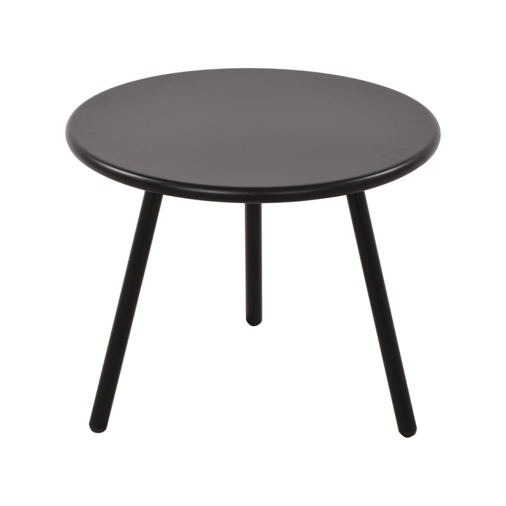 Owen Black Metal Round Coffee Table