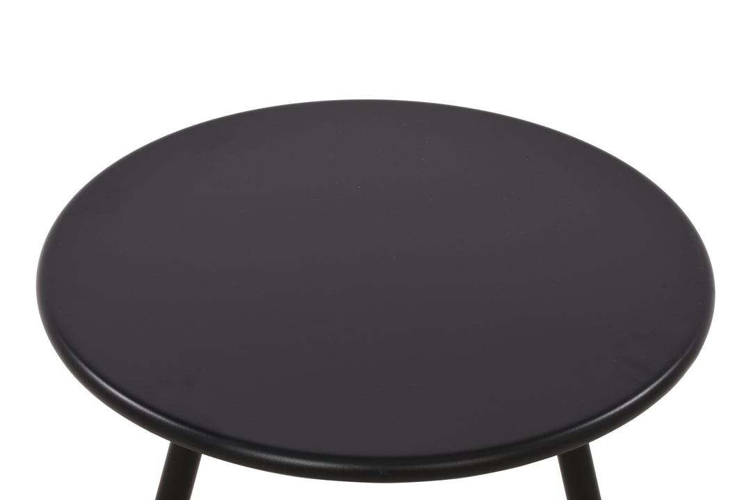Owen Black Metal Round Coffee Table